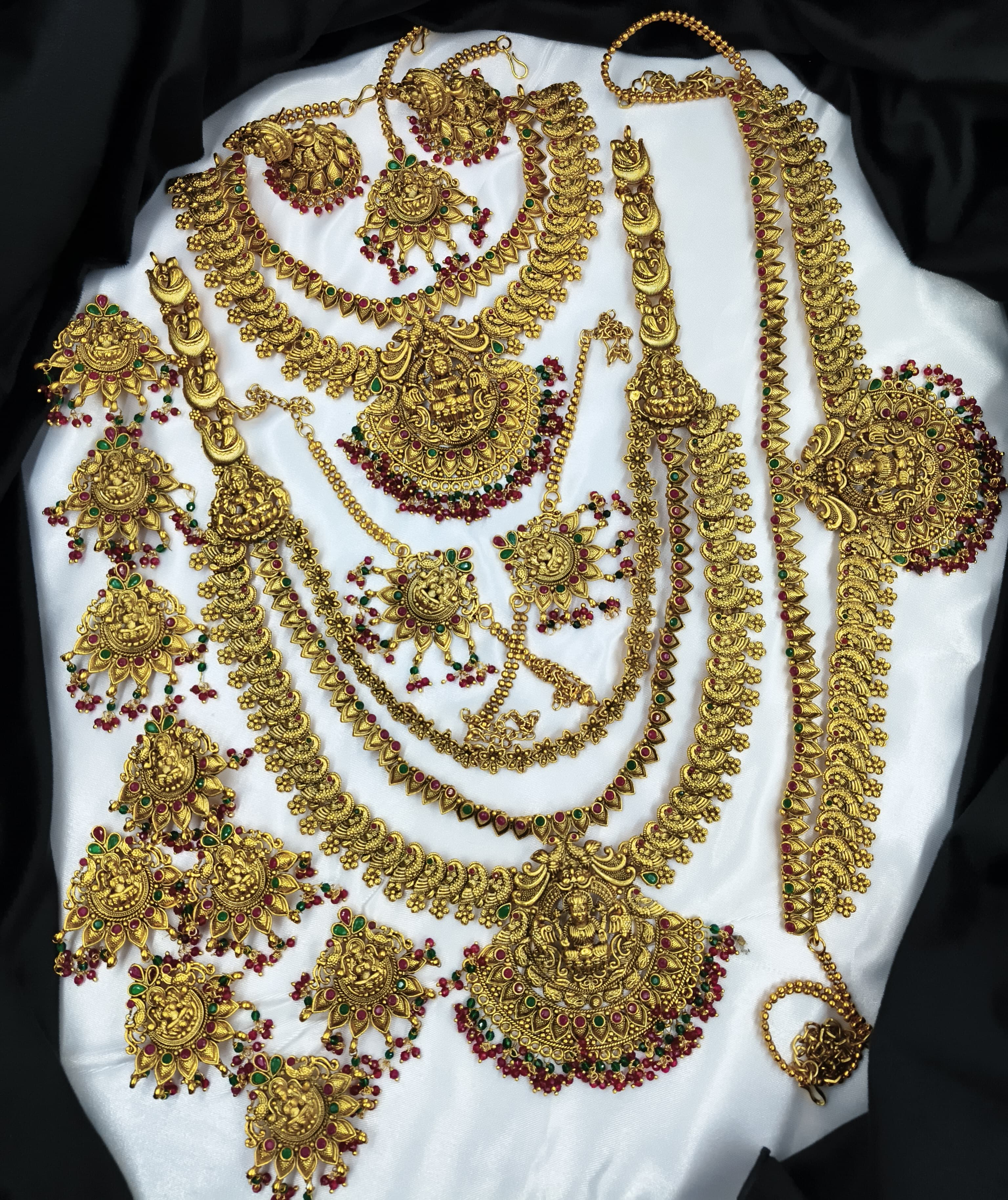 MATT FINISH BRIDAL JEWELLERY SET – Kanchi Plaza Fashion Hub