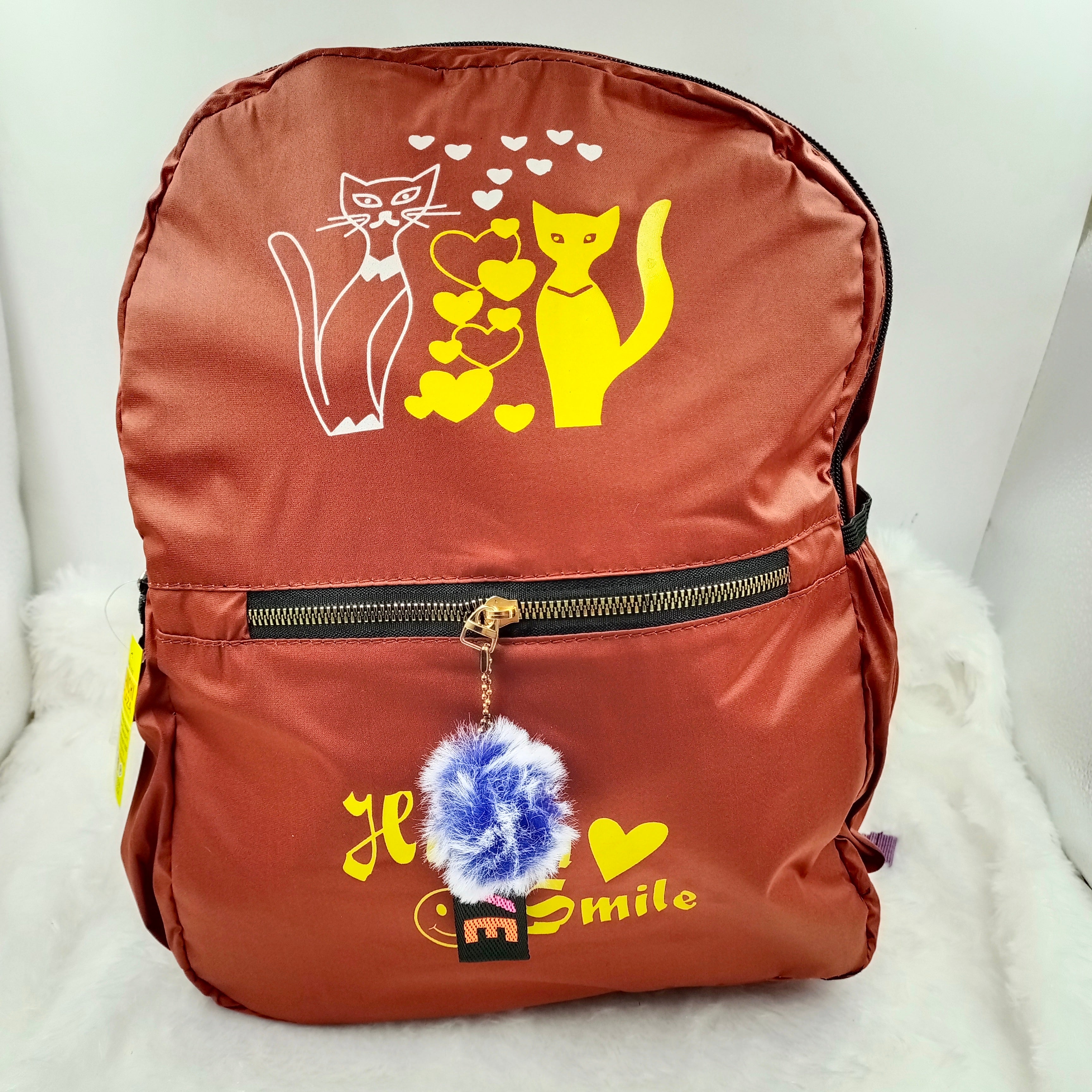 Fancy Cat Design Printed Backpacks